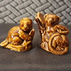 LANGUR Monkey & BEAVER WADE Whimsies Animal Figurines Lot of 2